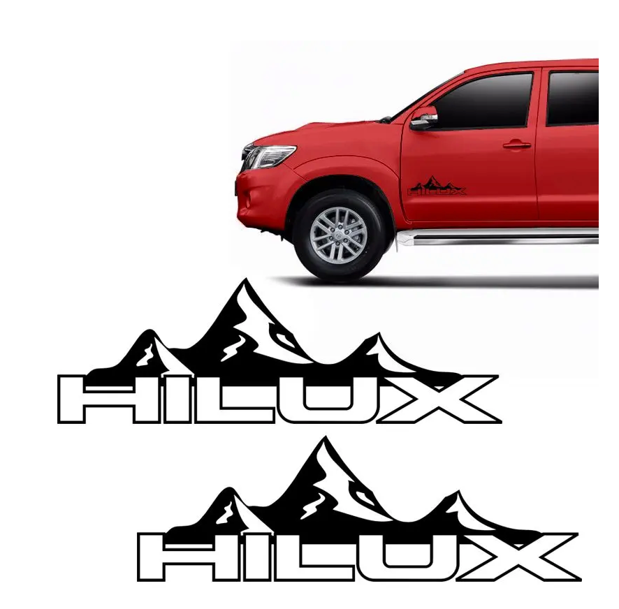 Calcomania Montaña compatible con toyota Hilux