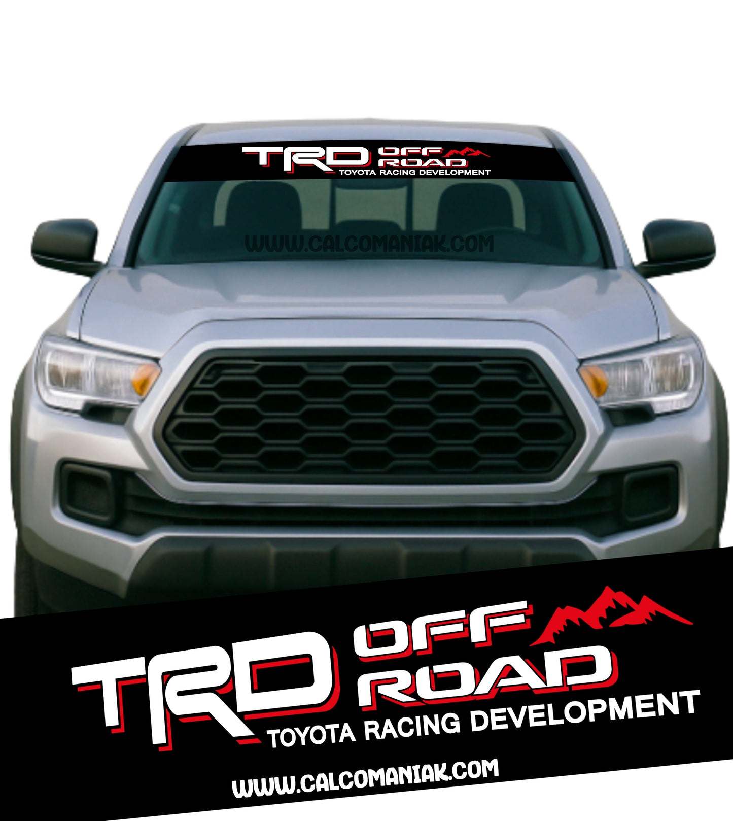 Calcomania Parabrisas Cubresol Compatible con Tacoma Tundra e Hilux TRD Off Road