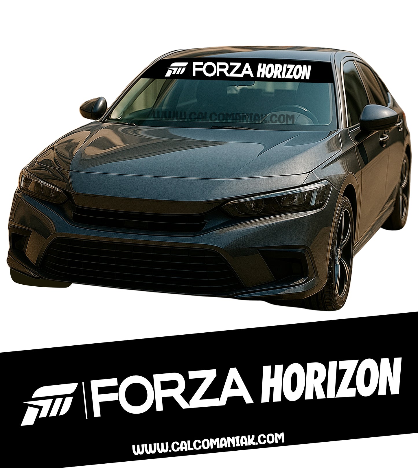 Calcomania Parabrisas Cubresol Compatible con Forza