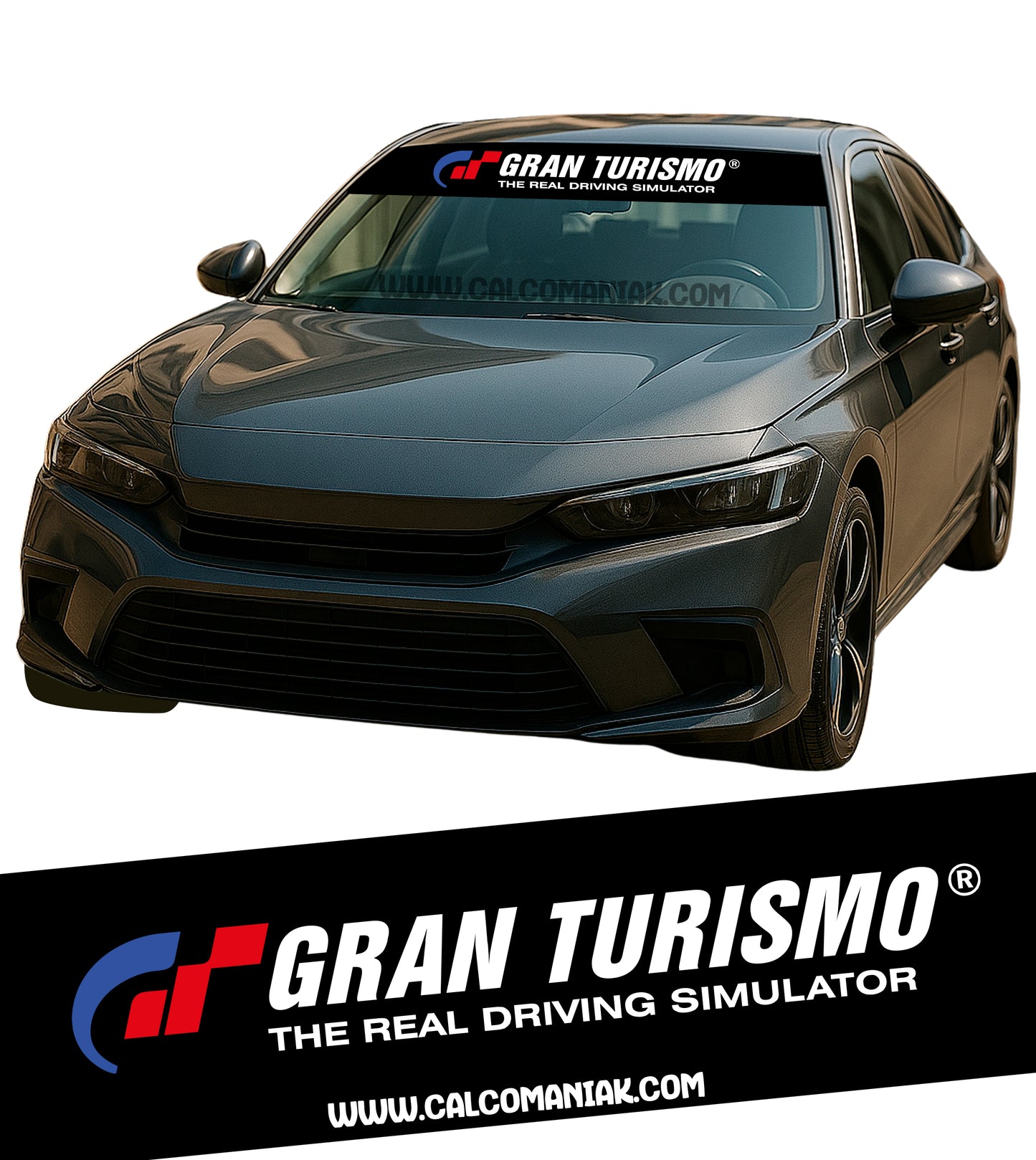 Calcomania Parabrisas Cubresol Compatible con Gran Turismo