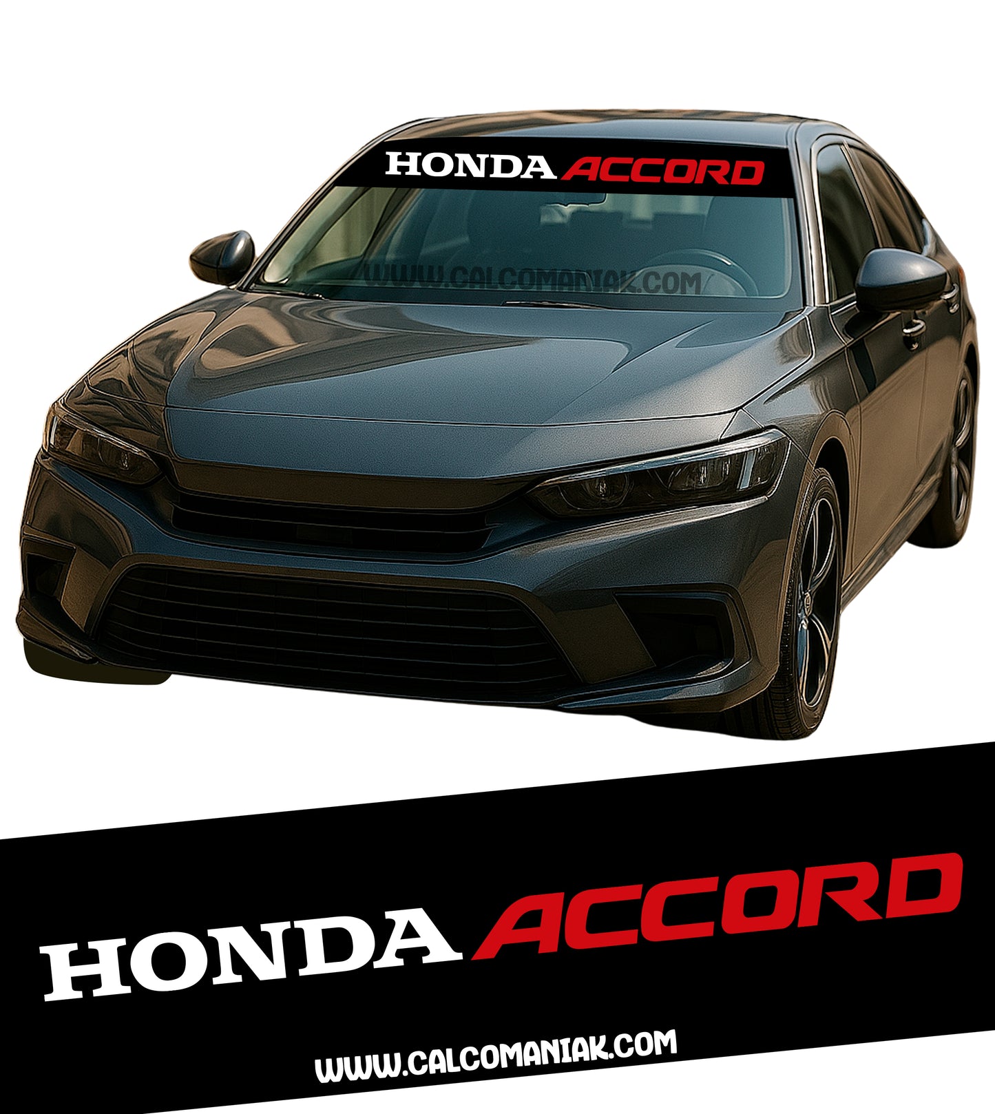 Calcomania Parabrisas Cubresol Compatible con Honda Accord