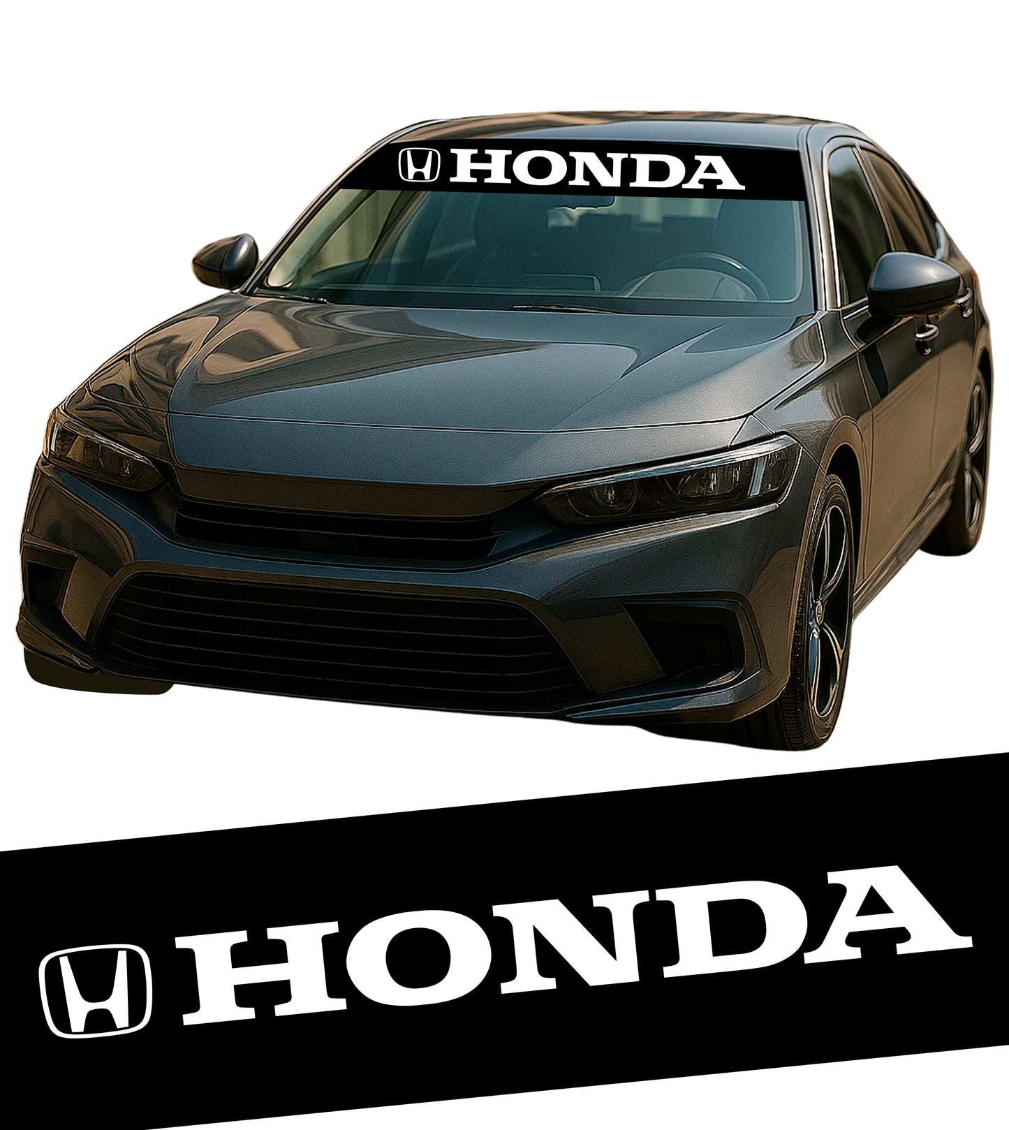 Calcomania Parabrisas Cubresol Compatible con Honda