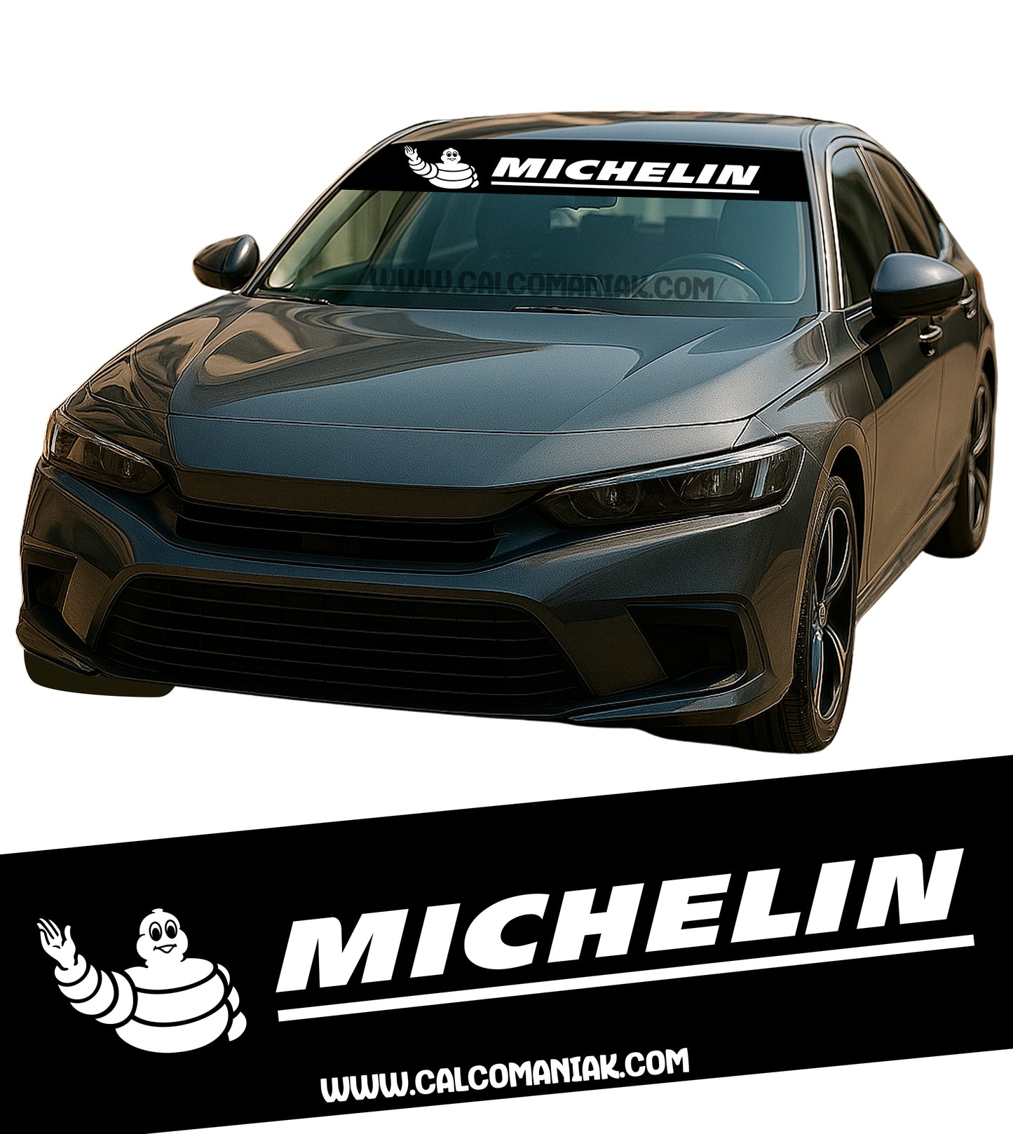 Calcomania Parabrisas Cubresol Compatible con Michelin