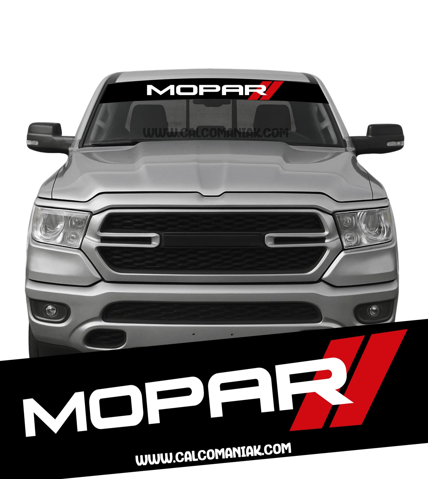 Calcomania Parabrisas Cubresol Compatible con RAM Mopar