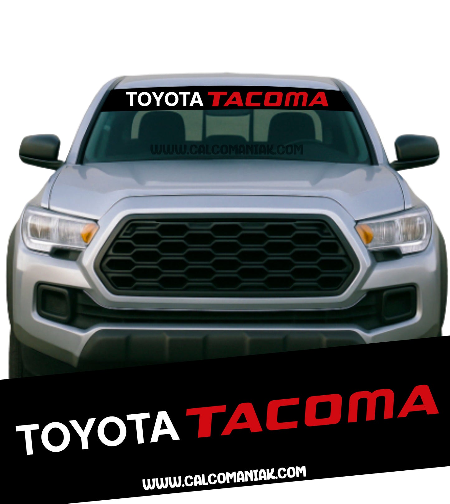 Calcomania Parabrisas Cubresol Compatible con Tacoma toyota