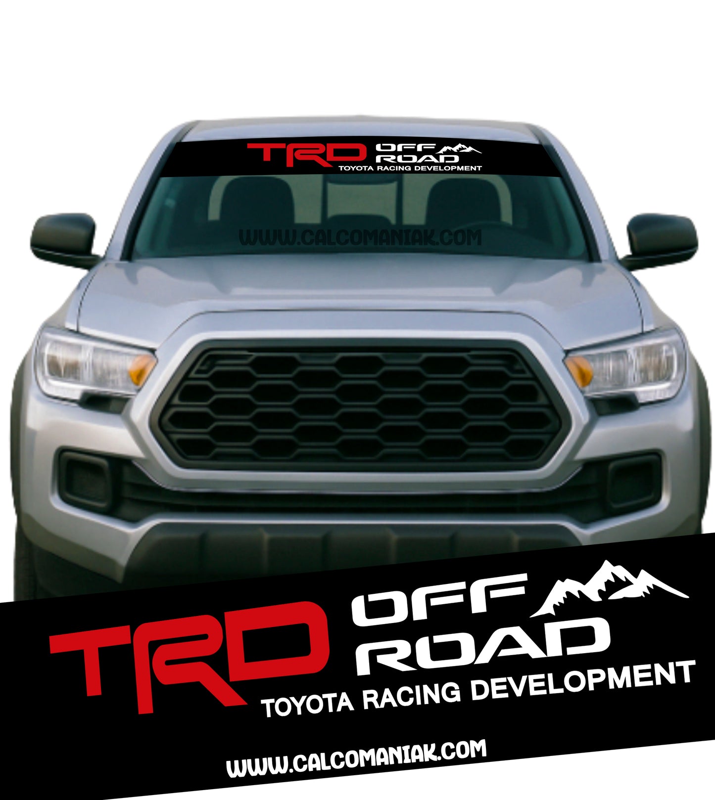 Calcomania Parabrisas Cubresol Compatible con Tacoma Tundra e Hilux TRD Off Road
