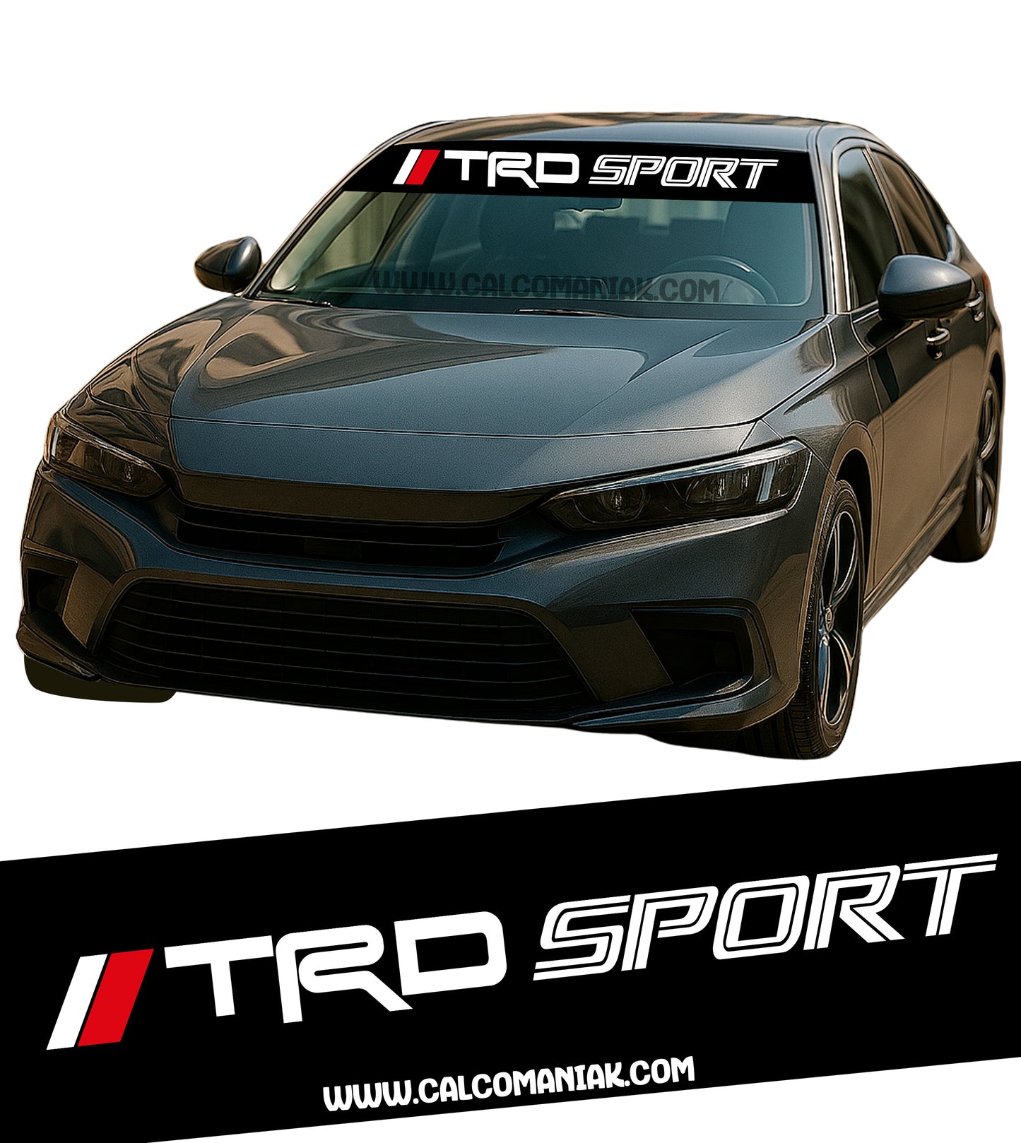 Calcomania Parabrisas Cubresol Compatible con Toyota Trd sport
