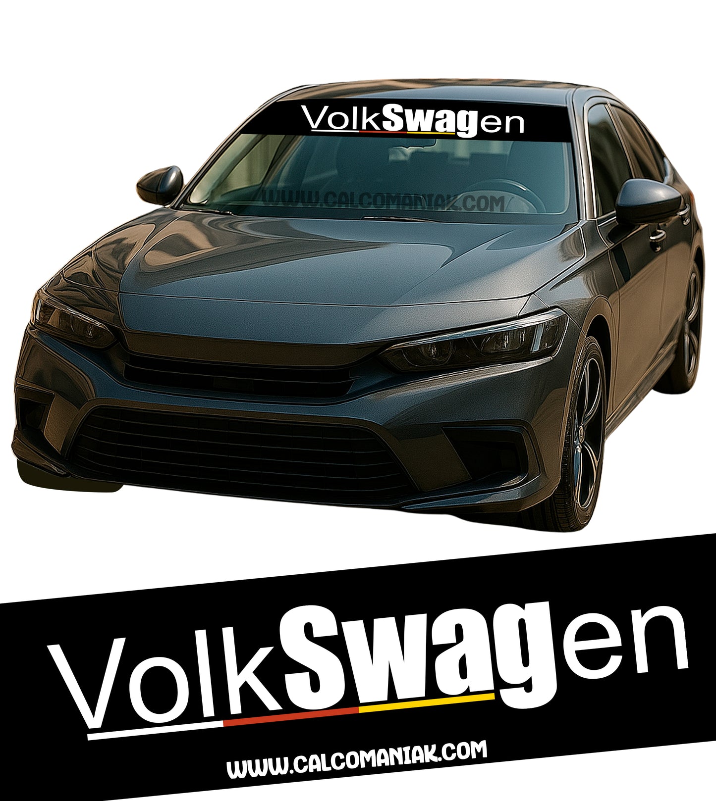 Calcomania Parabrisas Cubresol Compatible con Volkswagen