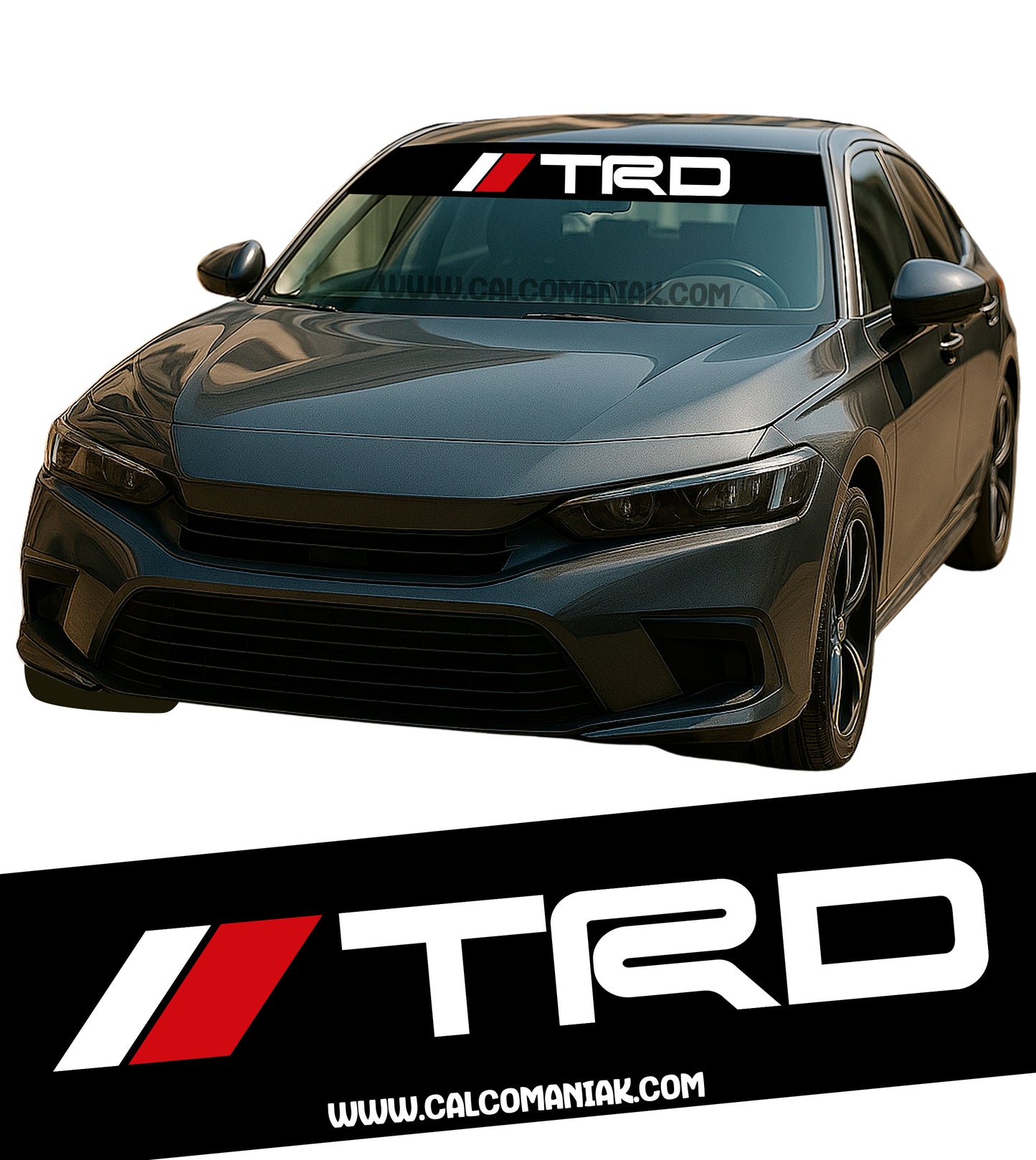 Calcomania Parabrisas Cubresol Compatible con Toyota Trd