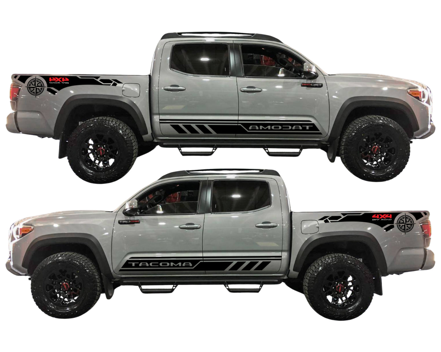 Calcomanias Kit Franjas Costados Compatible con Toyota Tacoma