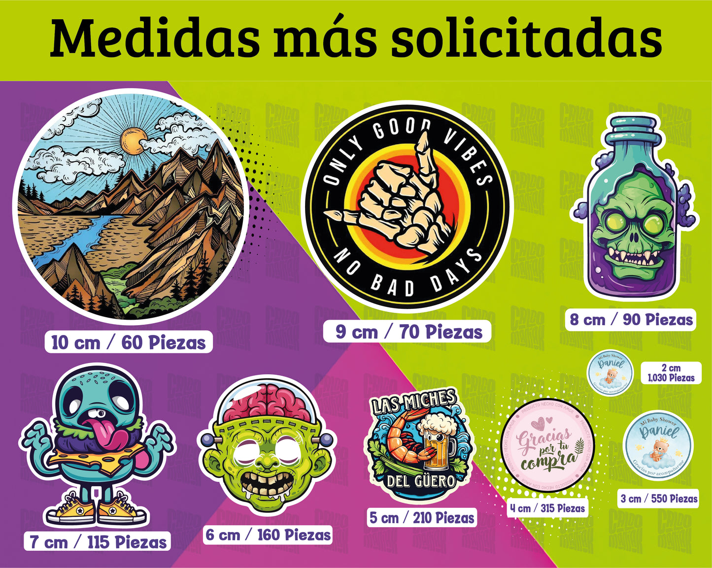 Stickers de Vinil Metalizados Premium